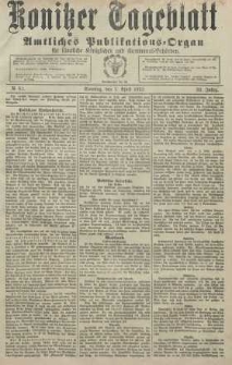 Konitzer Tageblatt.Amtliches Publikations=Organ, nr82