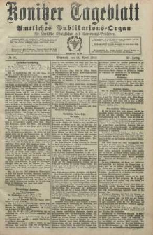 Konitzer Tageblatt.Amtliches Publikations=Organ, nr95
