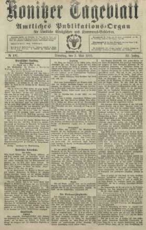 Konitzer Tageblatt.Amtliches Publikations=Organ, nr106