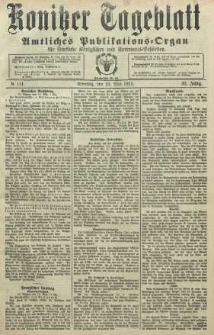 Konitzer Tageblatt.Amtliches Publikations=Organ, nr111