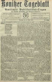 Konitzer Tageblatt.Amtliches Publikations=Organ, nr122