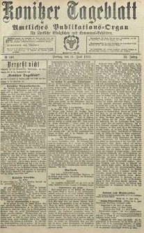 Konitzer Tageblatt.Amtliches Publikations=Organ, nr143