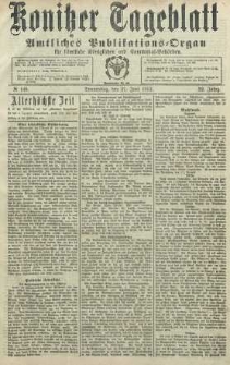 Konitzer Tageblatt.Amtliches Publikations=Organ, nr148