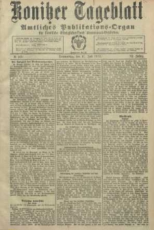 Konitzer Tageblatt.Amtliches Publikations=Organ, nr160