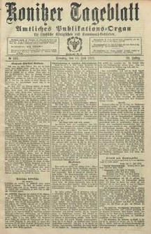 Konitzer Tageblatt.Amtliches Publikations=Organ, nr163