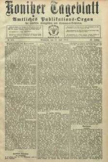 Konitzer Tageblatt.Amtliches Publikations=Organ, nr165