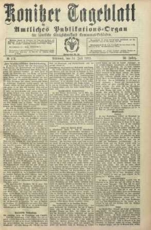 Konitzer Tageblatt.Amtliches Publikations=Organ, nr171