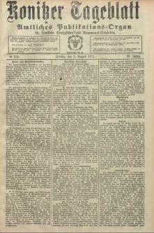 Konitzer Tageblatt.Amtliches Publikations=Organ, nr179