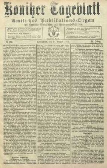 Konitzer Tageblatt.Amtliches Publikations=Organ, nr186