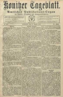 Konitzer Tageblatt.Amtliches Publikations=Organ, nr192