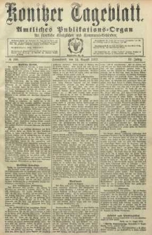 Konitzer Tageblatt.Amtliches Publikations=Organ, nr198