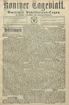 Konitzer Tageblatt.Amtliches Publikations=Organ, nr202