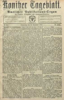 Konitzer Tageblatt.Amtliches Publikations=Organ, nr214