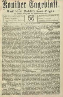 Konitzer Tageblatt.Amtliches Publikations=Organ, nr215