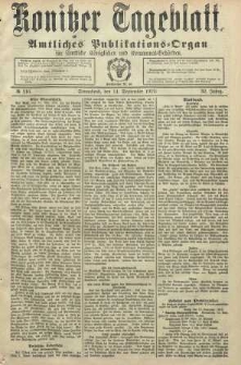 Konitzer Tageblatt.Amtliches Publikations=Organ, nr216
