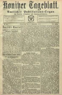 Konitzer Tageblatt.Amtliches Publikations=Organ, nr220