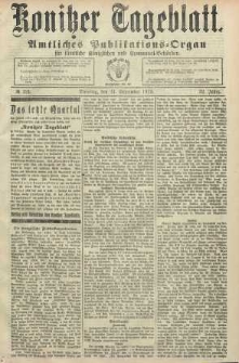 Konitzer Tageblatt.Amtliches Publikations=Organ, nr224