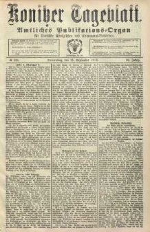 Konitzer Tageblatt.Amtliches Publikations=Organ, nr226