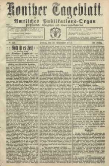 Konitzer Tageblatt.Amtliches Publikations=Organ, nr227