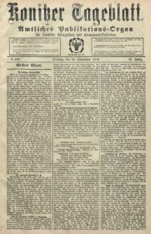 Konitzer Tageblatt.Amtliches Publikations=Organ, nr229