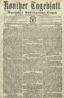 Konitzer Tageblatt.Amtliches Publikations=Organ, nr232