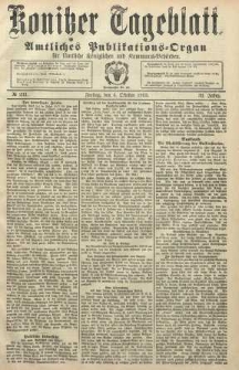Konitzer Tageblatt.Amtliches Publikations=Organ, nr233