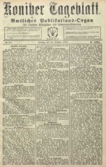 Konitzer Tageblatt.Amtliches Publikations=Organ, nr245
