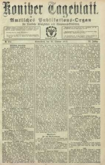 Konitzer Tageblatt.Amtliches Publikations=Organ, nr252