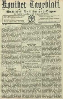 Konitzer Tageblatt.Amtliches Publikations=Organ, nr256