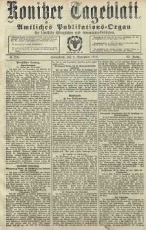 Konitzer Tageblatt.Amtliches Publikations=Organ, nr258