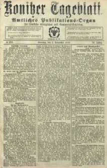 Konitzer Tageblatt.Amtliches Publikations=Organ, nr259