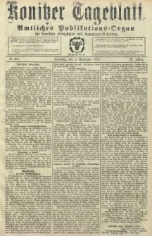 Konitzer Tageblatt.Amtliches Publikations=Organ, nr260
