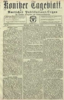 Konitzer Tageblatt.Amtliches Publikations=Organ, nr261