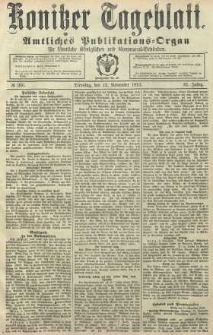 Konitzer Tageblatt.Amtliches Publikations=Organ, nr266