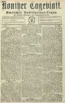 Konitzer Tageblatt.Amtliches Publikations=Organ, nr280