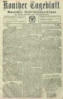 Konitzer Tageblatt.Amtliches Publikations=Organ, nr282