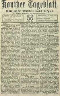 Konitzer Tageblatt.Amtliches Publikations=Organ, nr284