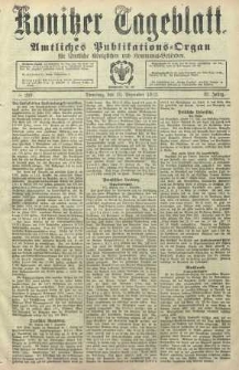 Konitzer Tageblatt.Amtliches Publikations=Organ, nr289