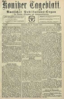 Konitzer Tageblatt.Amtliches Publikations=Organ, nr299