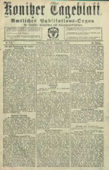 Konitzer Tageblatt.Amtliches Publikations=Organ, nr304
