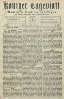 Konitzer Tageblatt.Amtliches Publikations=Organ, nr229a