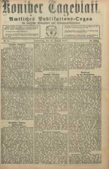 Konitzer Tageblatt.Amtliches Publikations=Organ, nr13