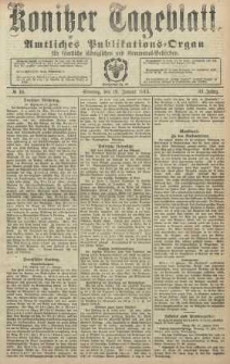 Konitzer Tageblatt.Amtliches Publikations=Organ, nr16