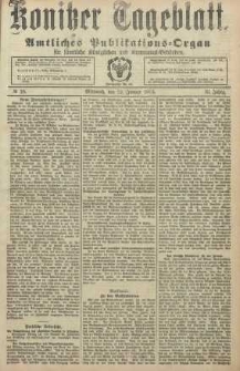 Konitzer Tageblatt.Amtliches Publikations=Organ, nr18