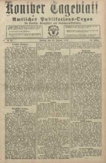 Konitzer Tageblatt.Amtliches Publikations=Organ, nr20