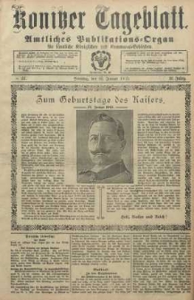 Konitzer Tageblatt.Amtliches Publikations=Organ, nr22