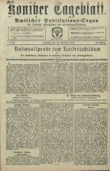 Konitzer Tageblatt.Amtliches Publikations=Organ, nr40