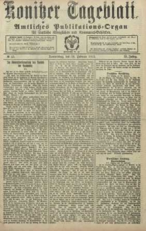 Konitzer Tageblatt.Amtliches Publikations=Organ, nr43