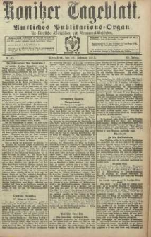 Konitzer Tageblatt.Amtliches Publikations=Organ, nr45