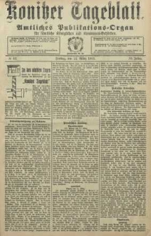 Konitzer Tageblatt.Amtliches Publikations=Organ, nr62